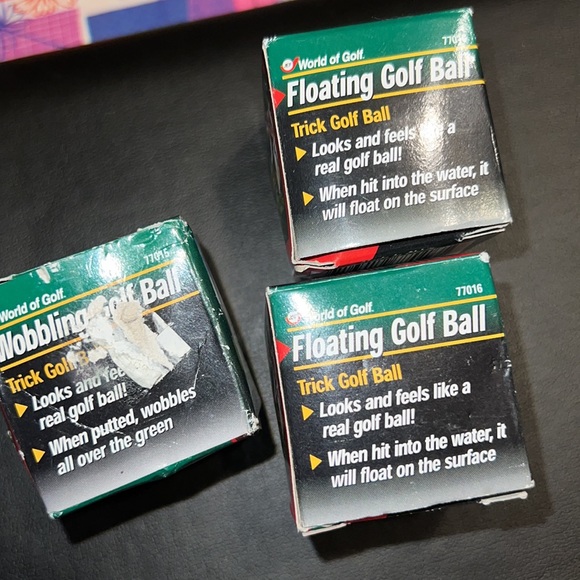 New Set of 3 Trick Golf Balls - Floating & Wobbling - World of Golf - Picture 8 of 8